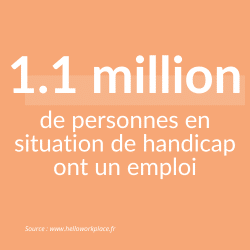 1.1 million de personnes en situation de handicap ont un emploi